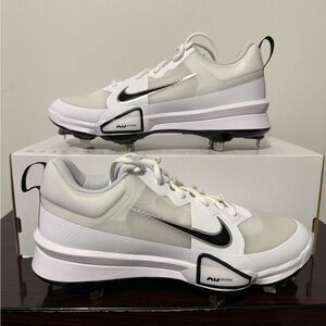 Nike Force Zoom Trout 9 Pro Metal Baseball Cleats Men Sizes White FB2907-102